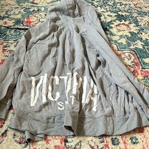VS Victoria Sport Gray Oversized Hoodie